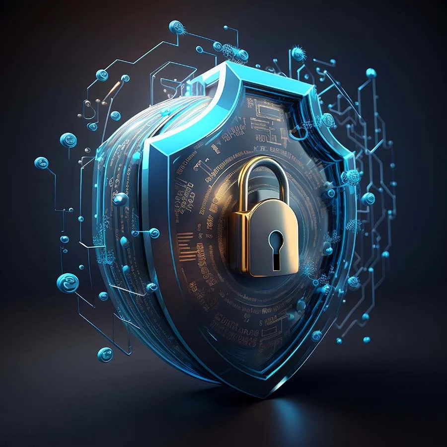 Gizlilik ve Veri Güvenliği 1 3d internet secuirty badge
