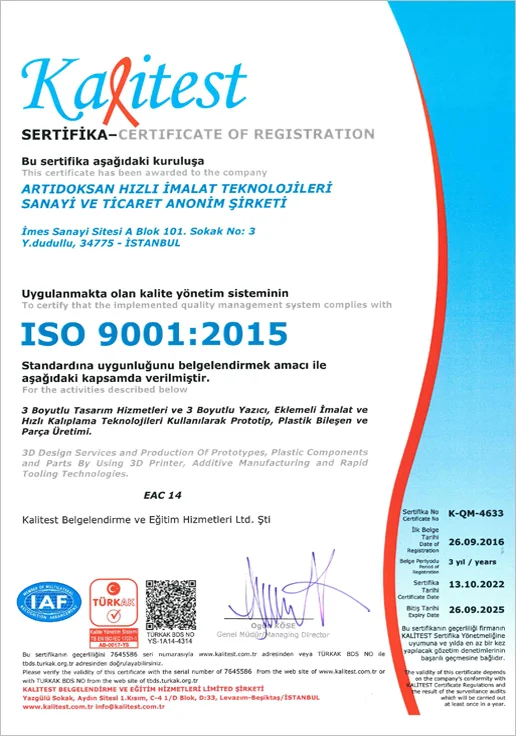 Our Quality System 1 arti90 iso9001 2025