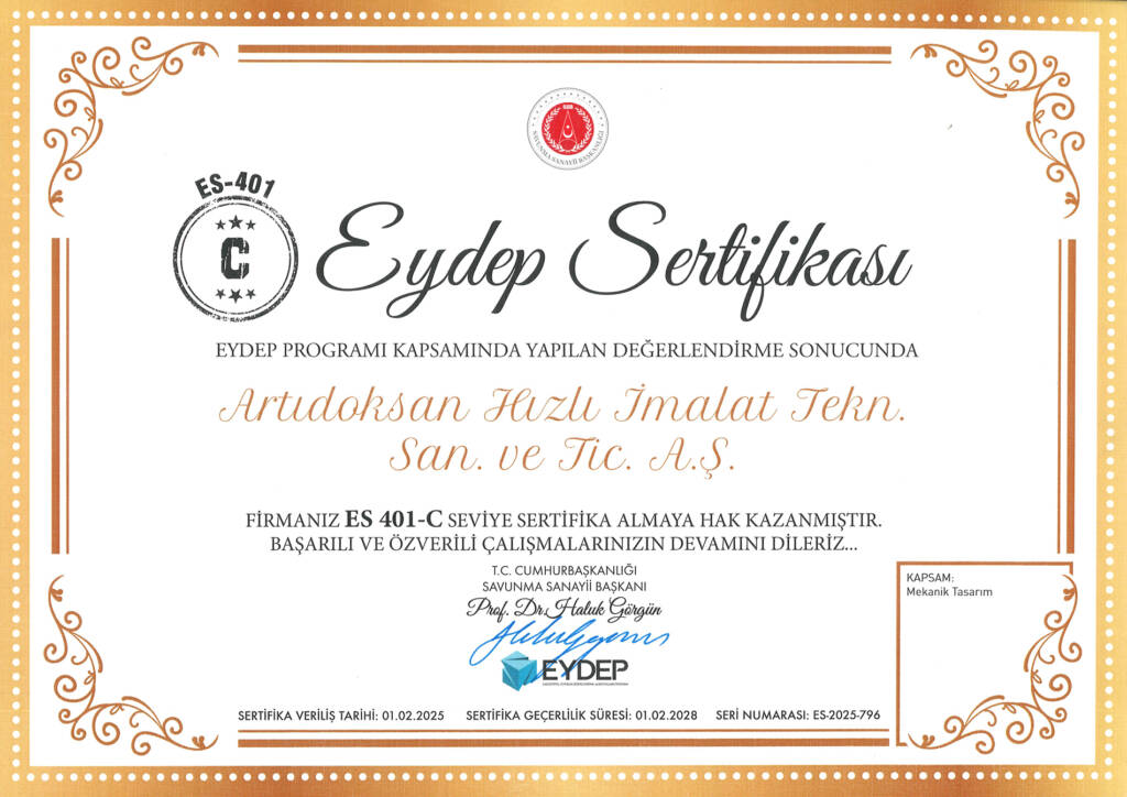 Our Quality System 3 eydep sertifikasi